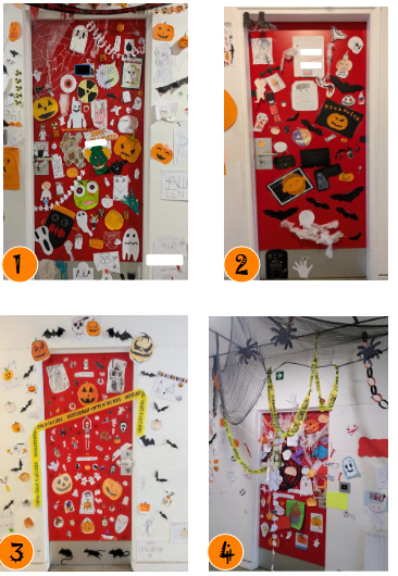 HALLOWEEN DOOR COMPETITION IN B300